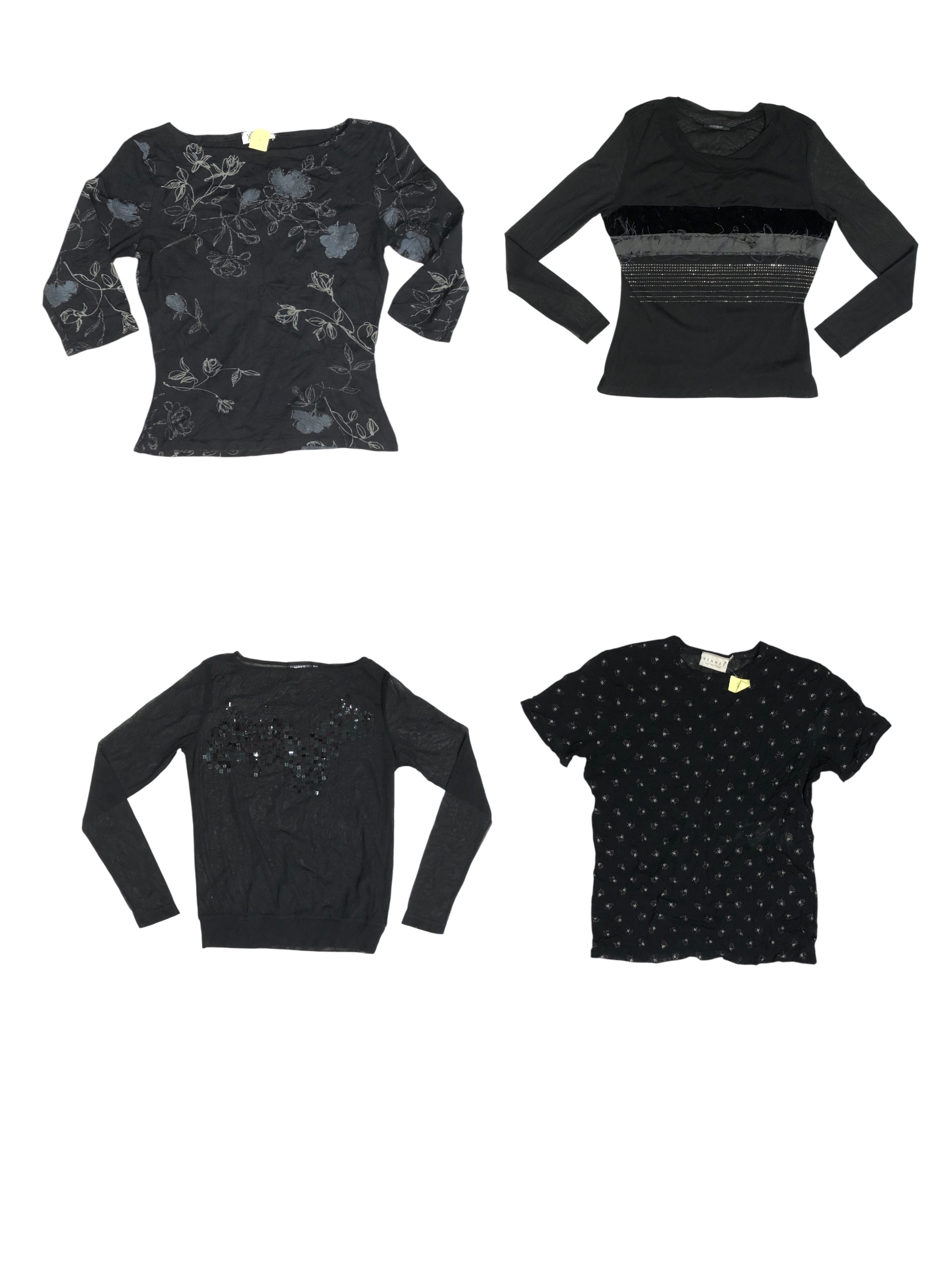 Le mélange de l'ambiance Goth Tops S-956.