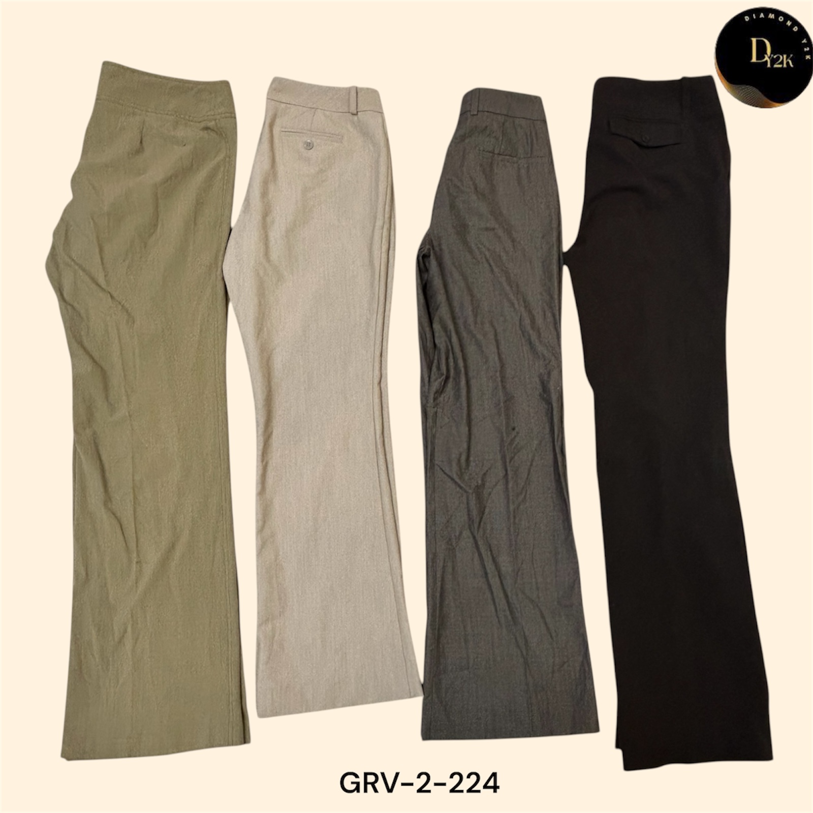 Wool-Polyester Dress Pants – Breathable & Wrinkle-Resistant (GRV-2-224)