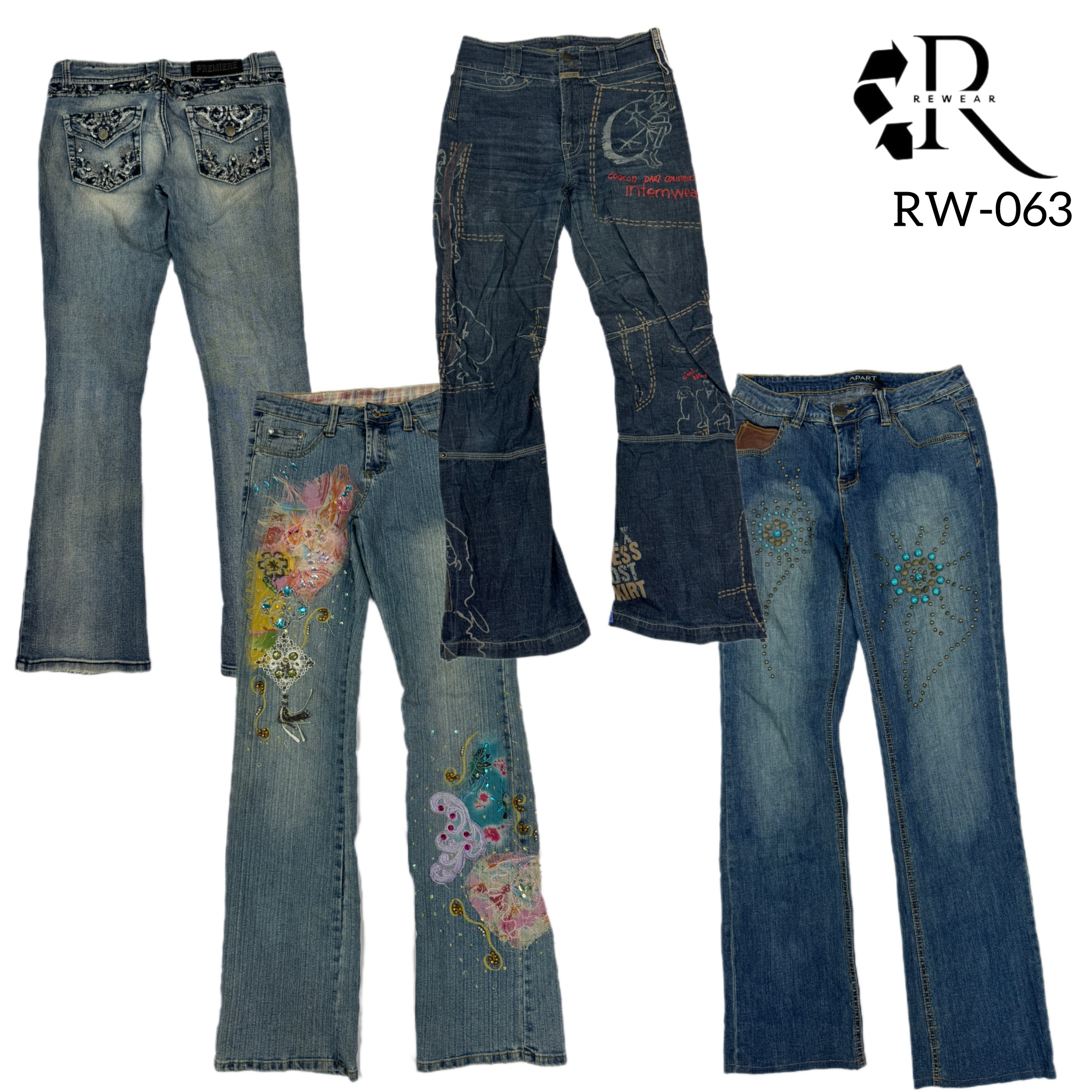 Y2K Unique Denim Jeans (RW-063)