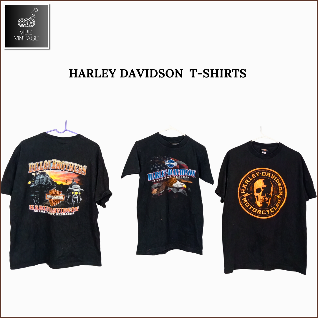 HARLEY DAVIDSON T-SHIRTS - 18 PCS