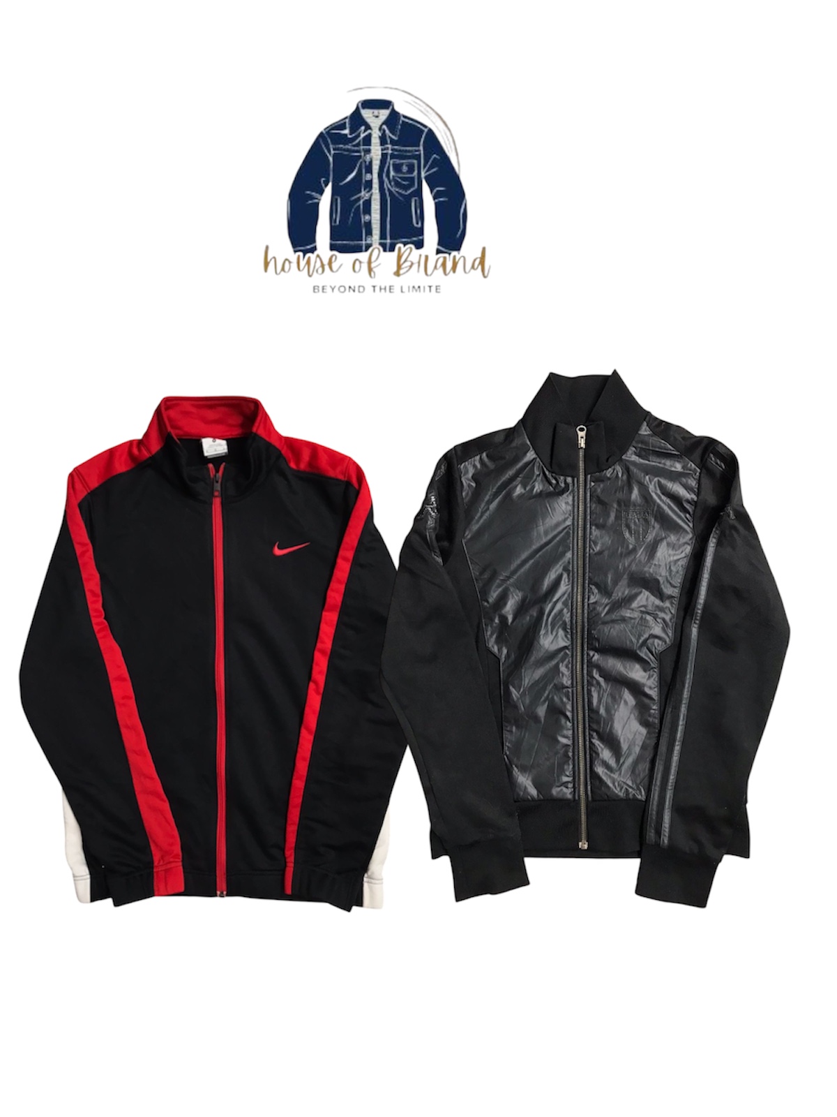 Nike and kappa track jackets