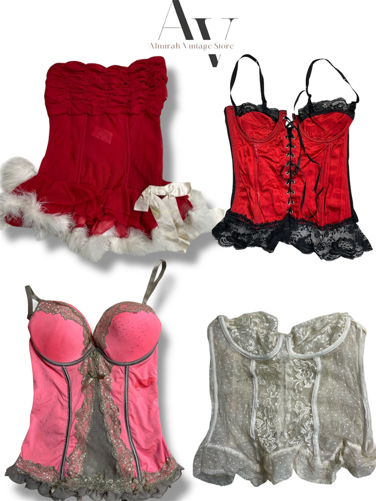 Beaux corsets 30 pièces