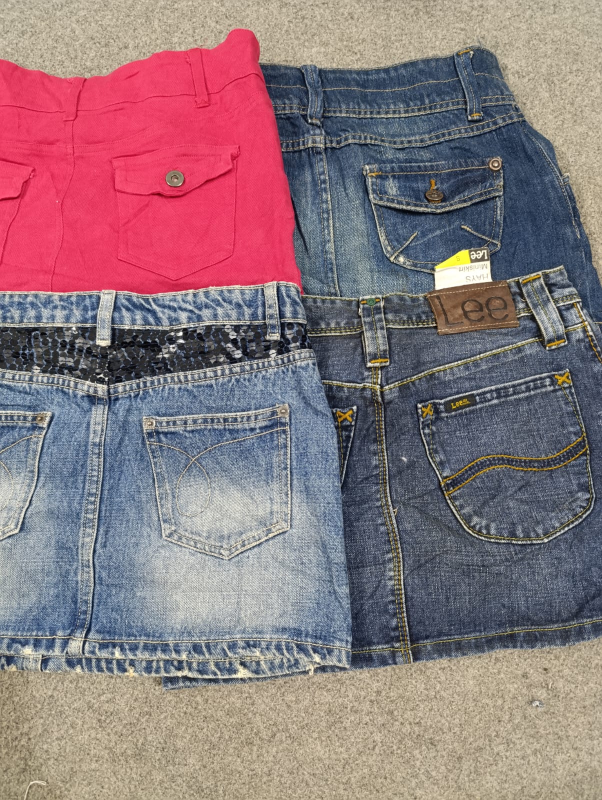 #578 Ladies Y2K Denim Micro Mini Skirts -23