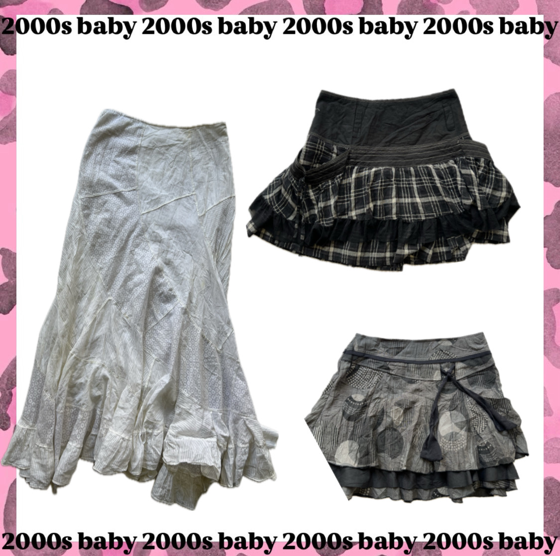 Jupes vintage grunge Y2K-007