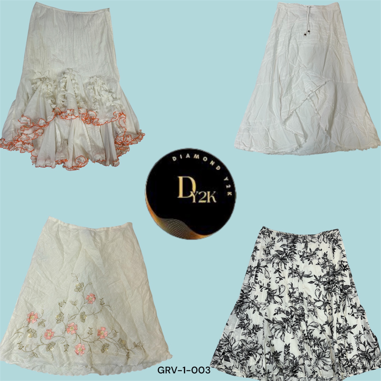 Classic White Cotton Skirt – Lightweight & Comfortable (GRV-3-003)