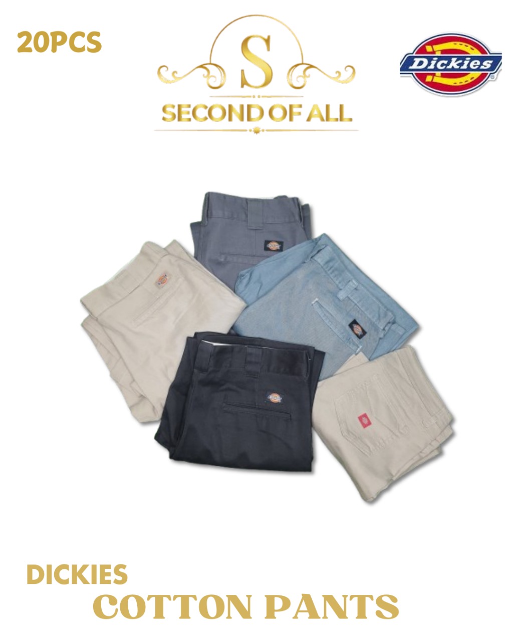 Pantalons en coton Dickies