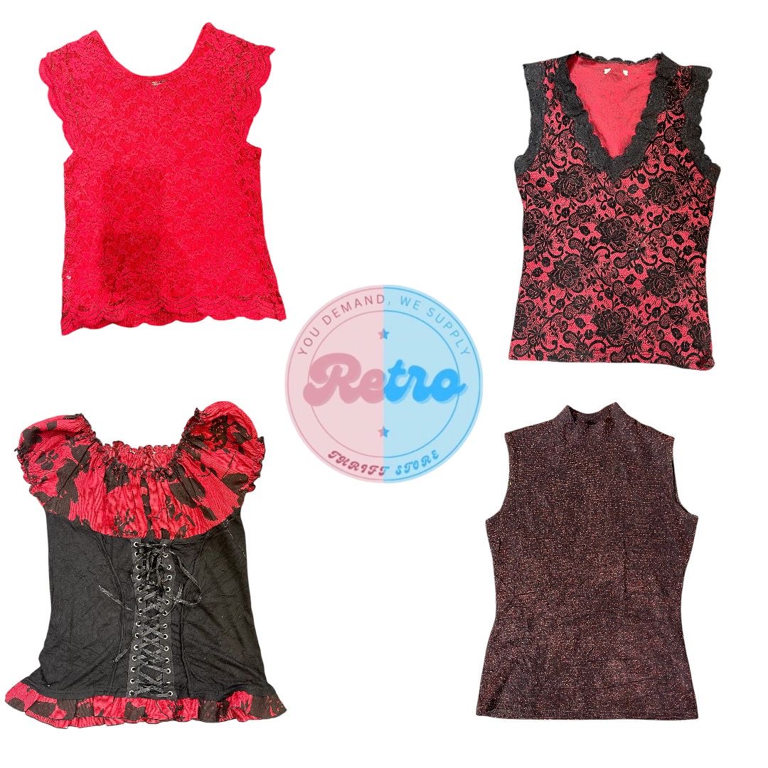 Crimson Cami Tops Women Wear: 10 Pcs