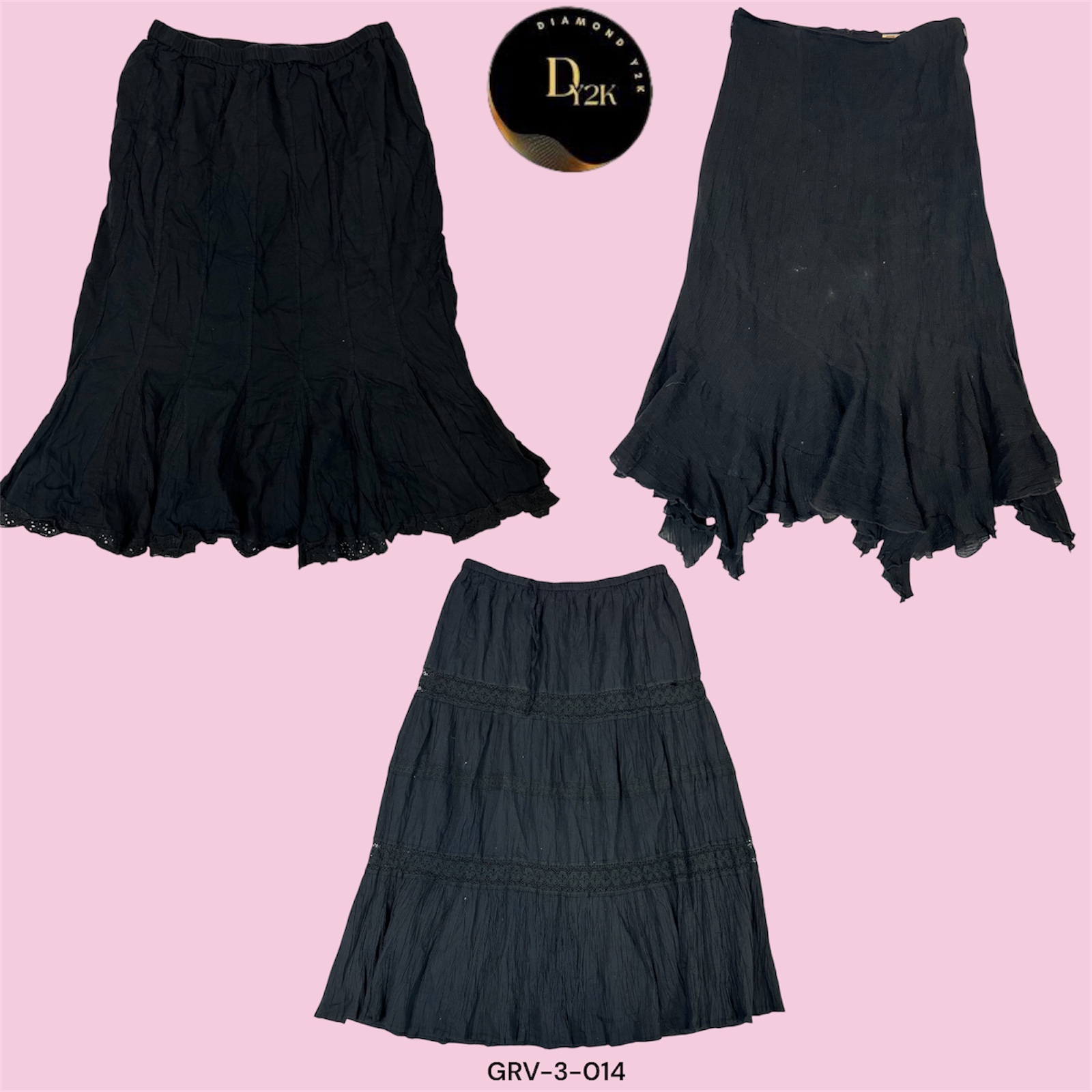 Elegant Black Cotton Skirt – Perfect for Office & Casual Outfits (GRV-3-014)