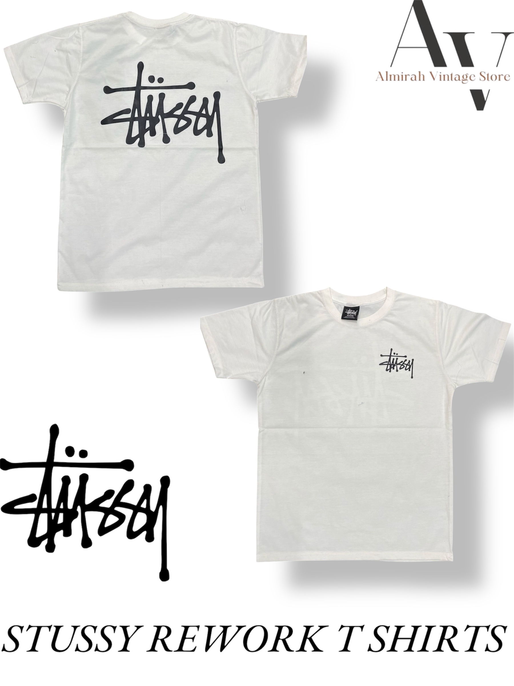 REWORK STUSSY T shirts 5 pcs