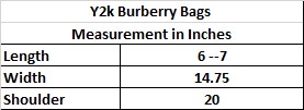 Y2k Style Rework burberry bags