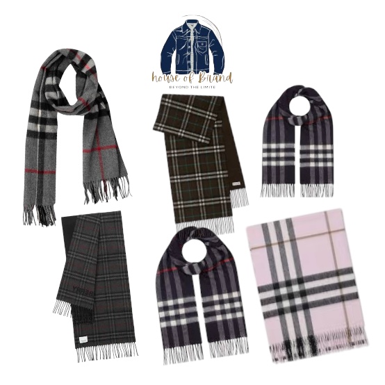 100 pieces of Burberry scarves