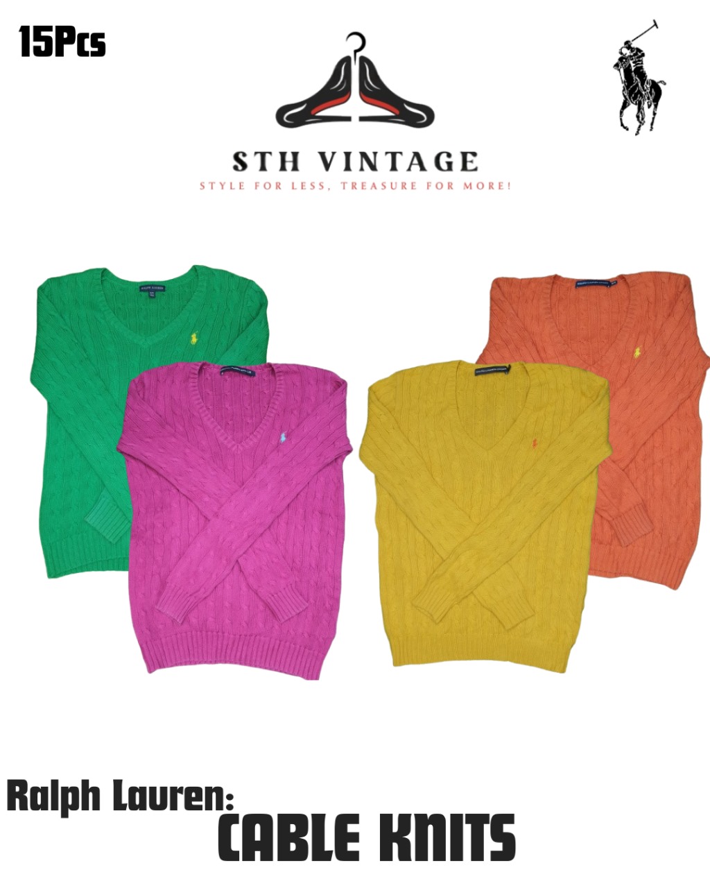 Ralph Lauren Maglioni a treccia - 15 pezzi