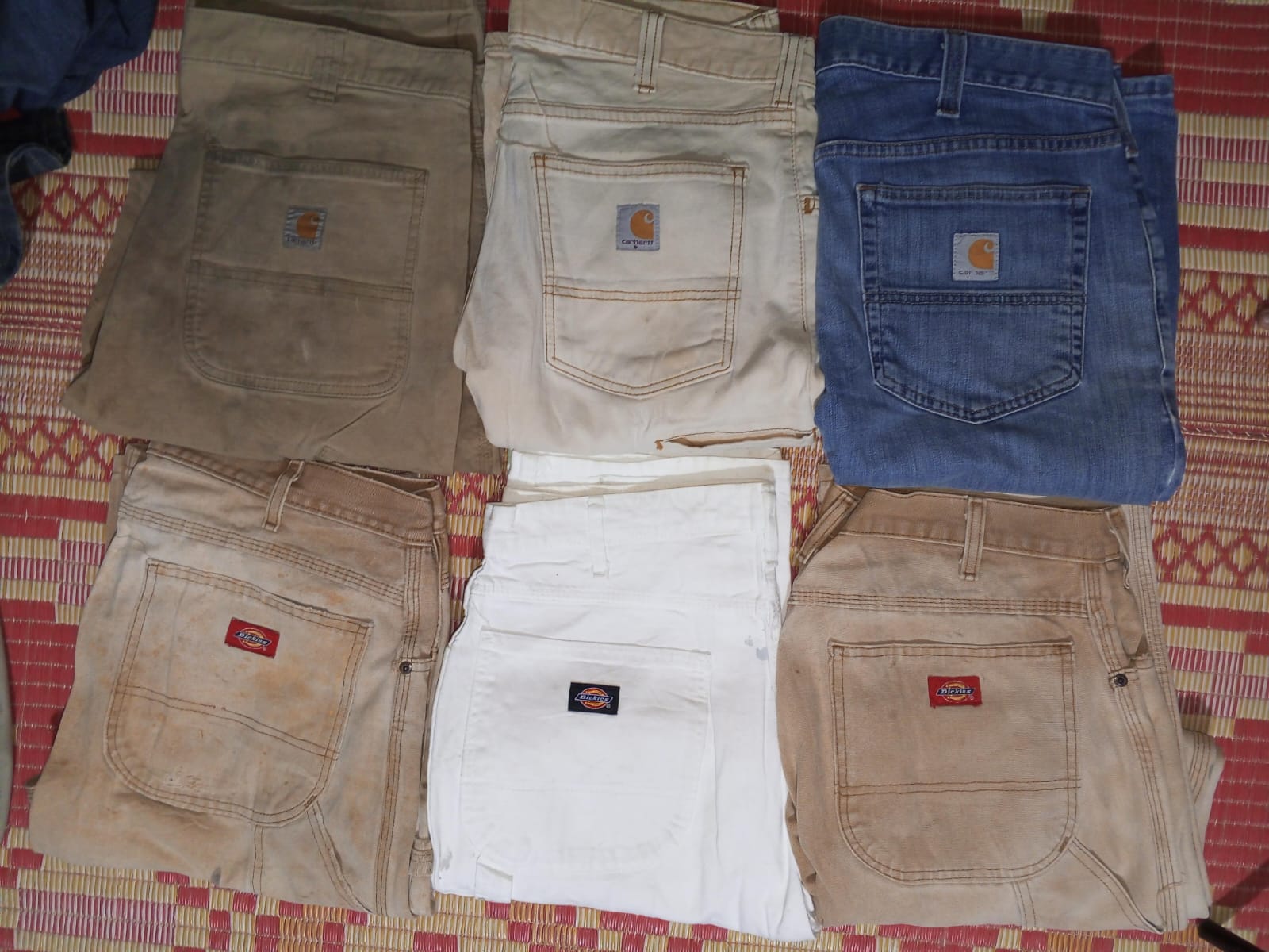 CARHARTT DICKIES JEANS TOTAL 15  PIECES (ID 354)