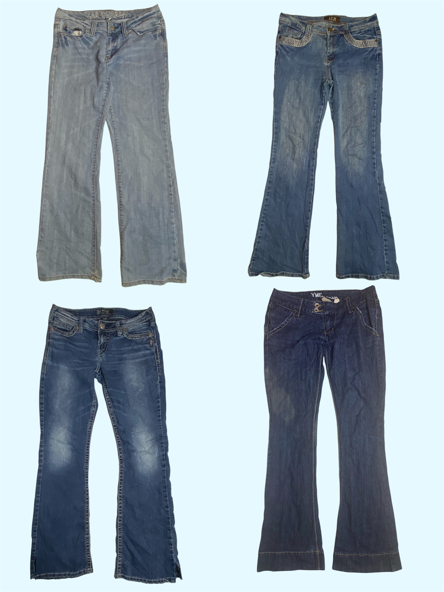 Denim It-Girl des années 2000 : perfection taille basse et évasée” (TS-370)