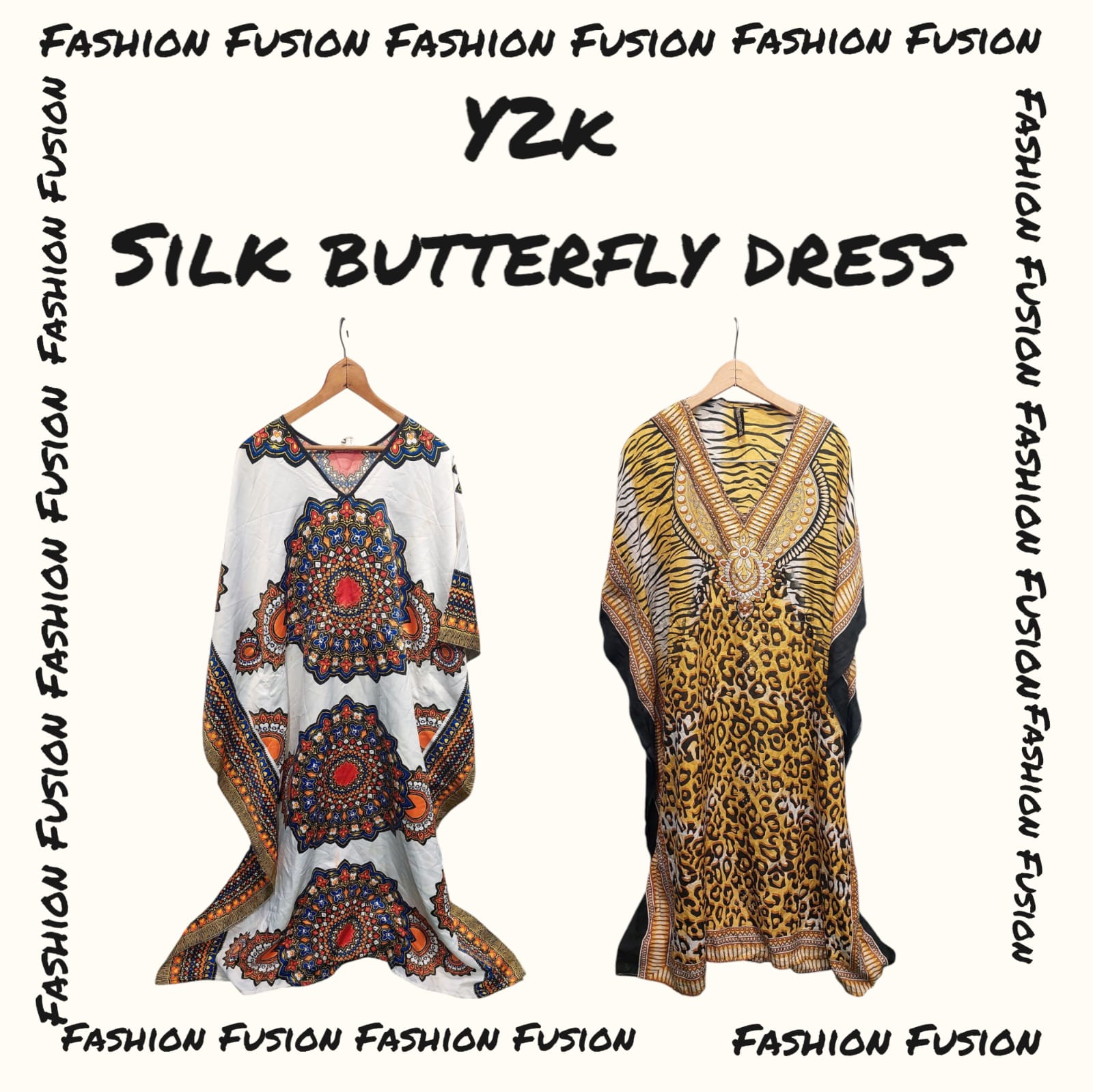 (FF-692) y2k silk butterfly dress