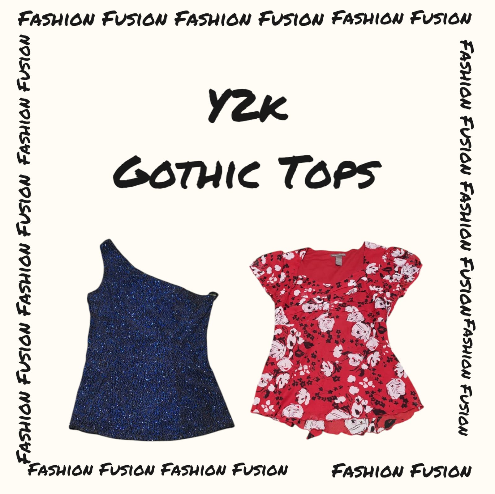 (FF-694) y2k gotici Top