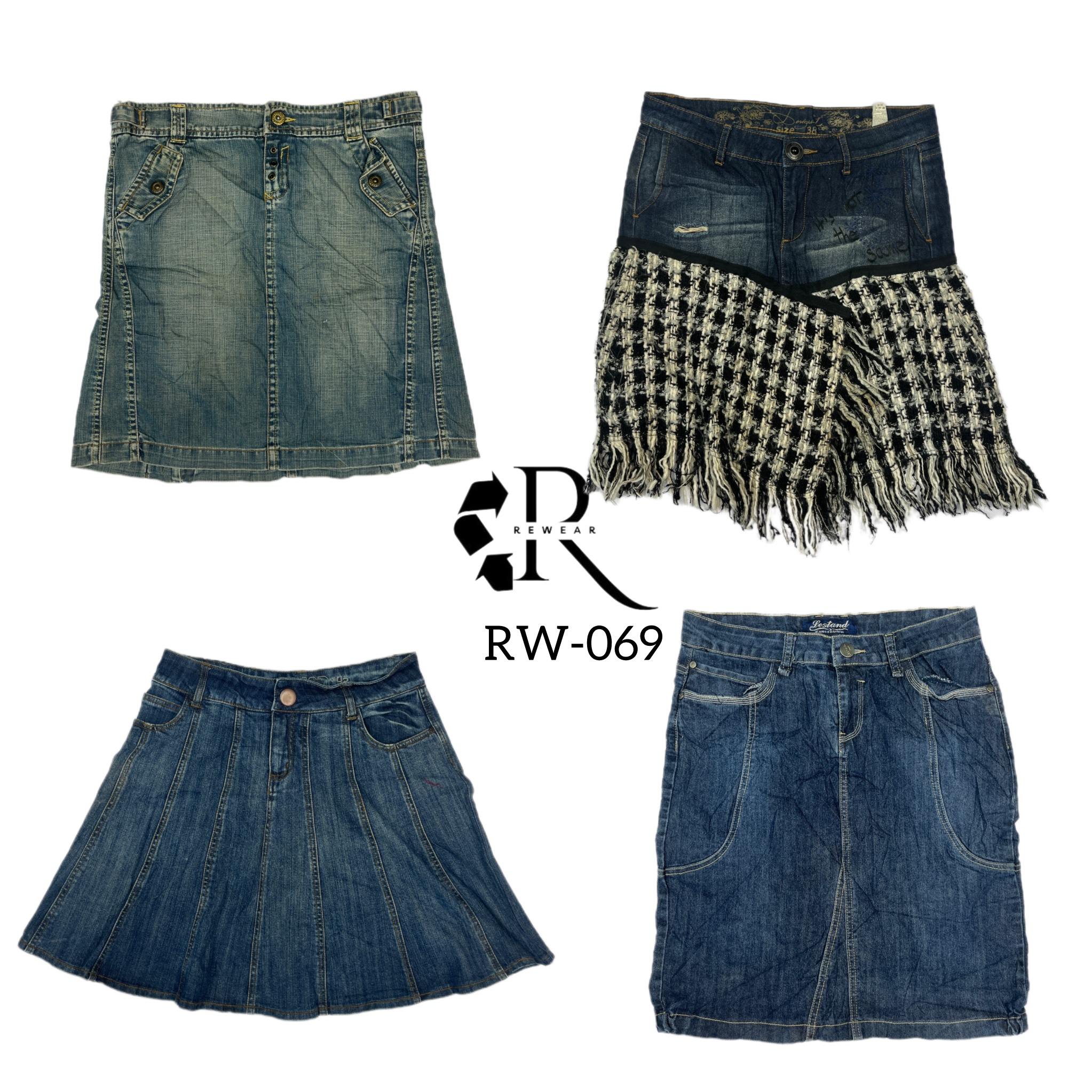 Y2K Unique Denim Skirts (RW-069)