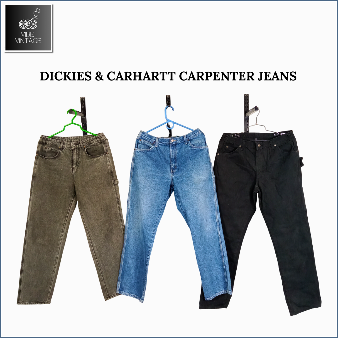 DICKIES & CARHARTT JEANS DA FABBRO - 15 PEZZI