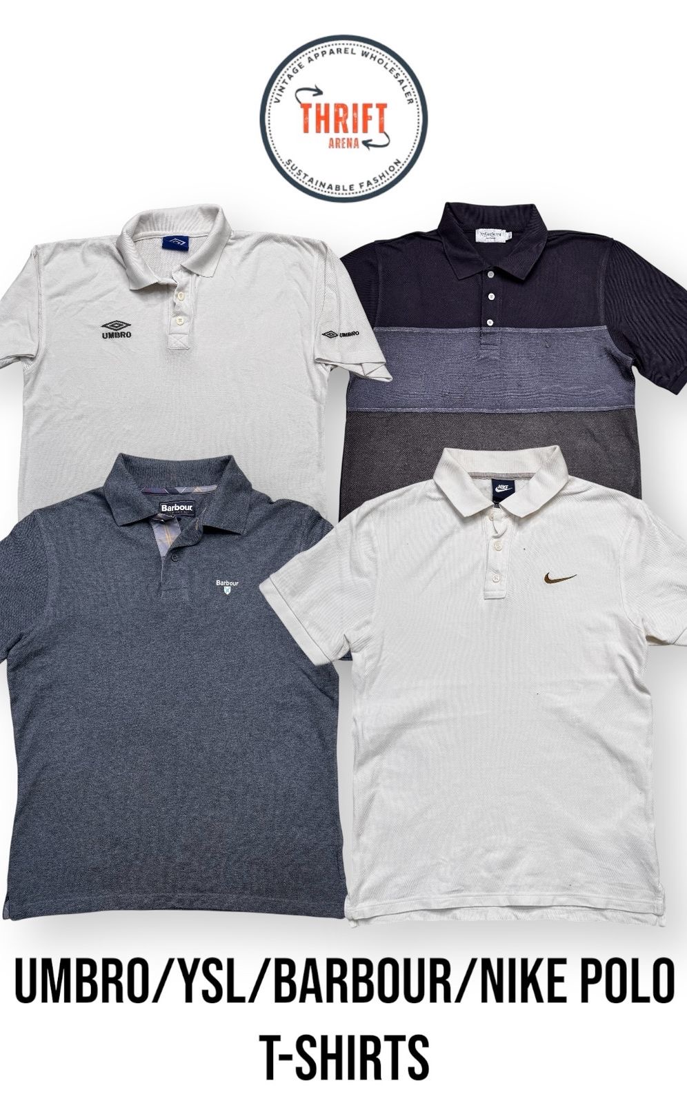 #TA830 Nike/Umbro/Barbour/YSL Polo T-Shirts 25PCs