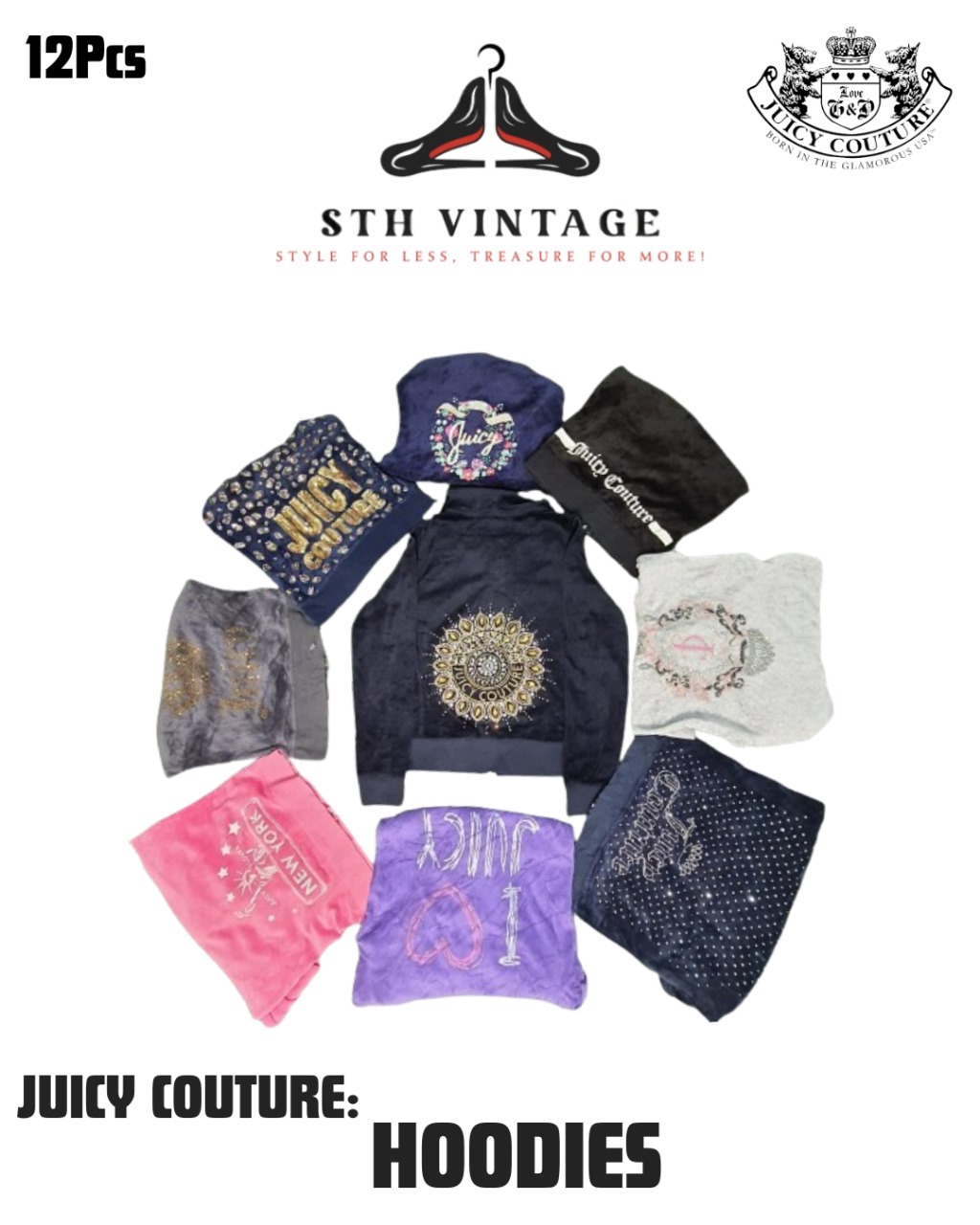 Juicy couture Hoodies - 12 pcs