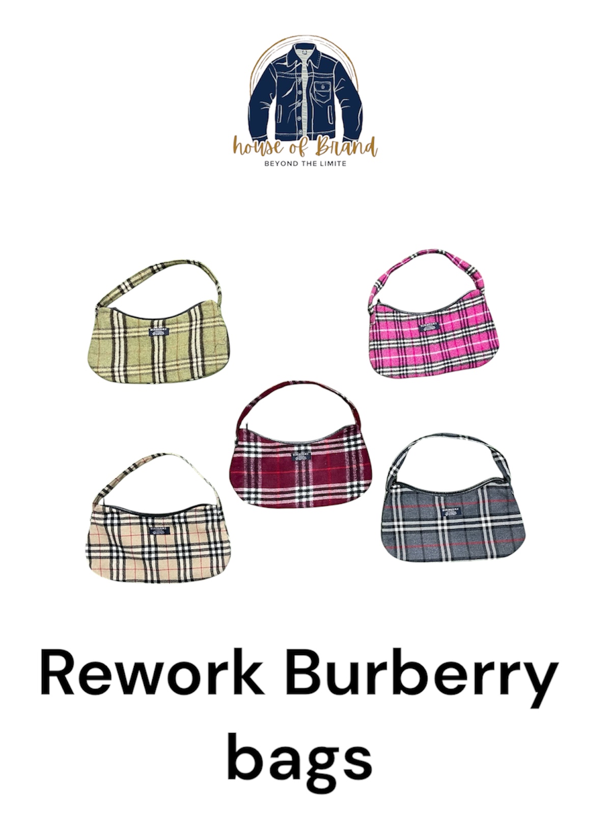 Rework Y2k Burberry bags