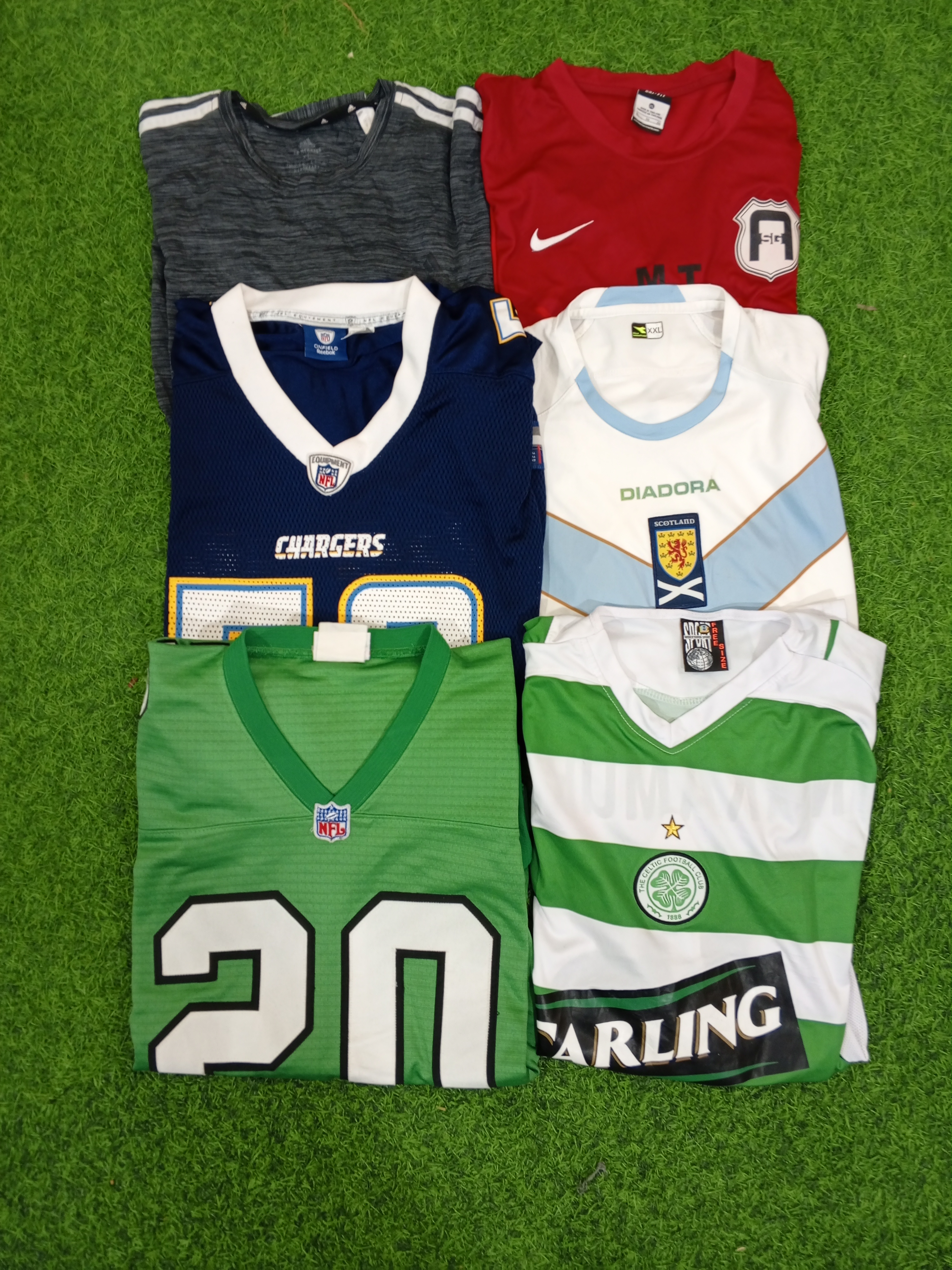 Mixed brands sports jerseys bundle of 17 pcs