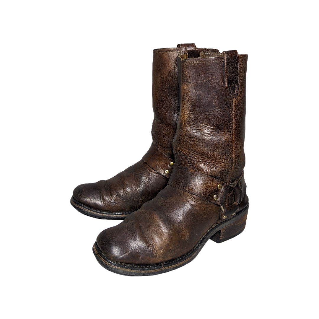 MV238# Vintage westurn Style cowboy Bikers Boots.