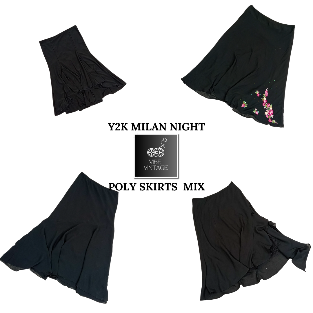 Jupes en poly Y2K MILAN NIGHT MIX - 09 PCS