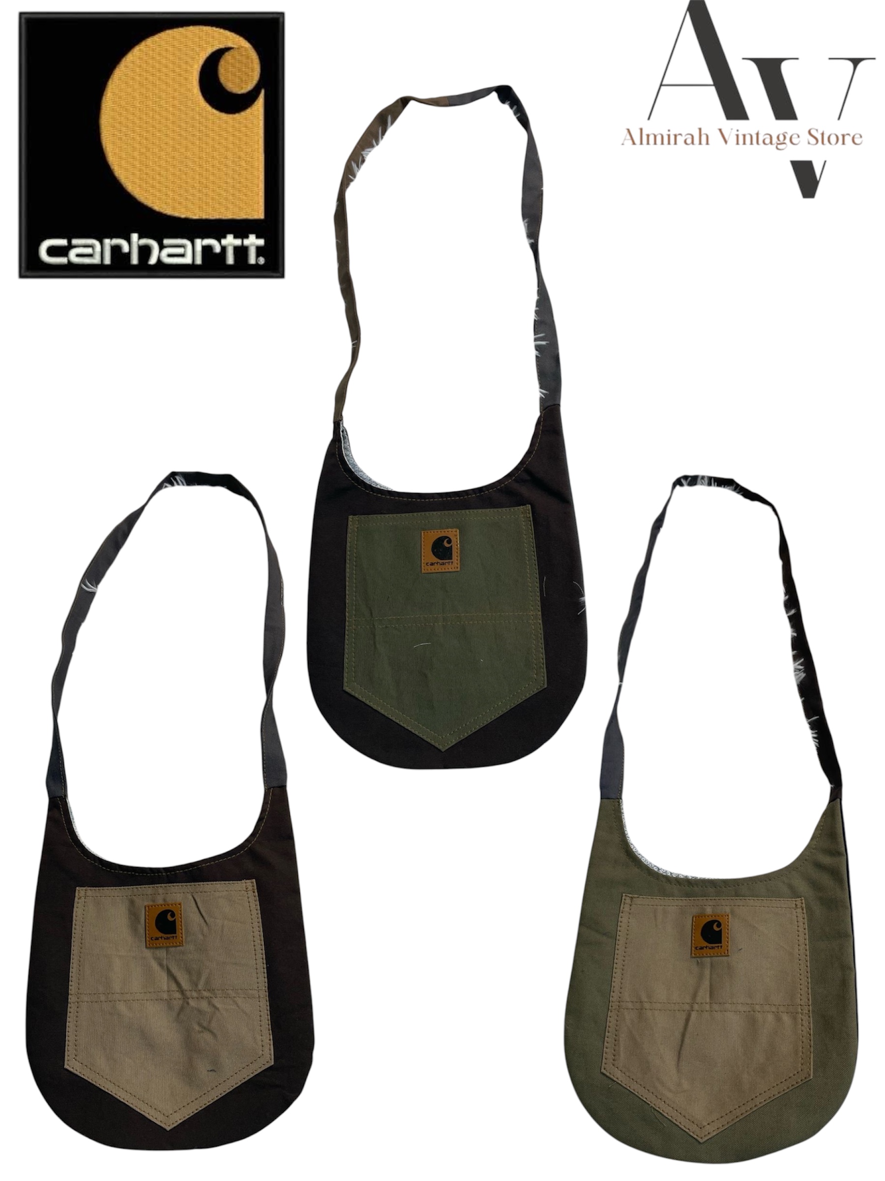 Sacs bandoulière Carhartt (style rework)