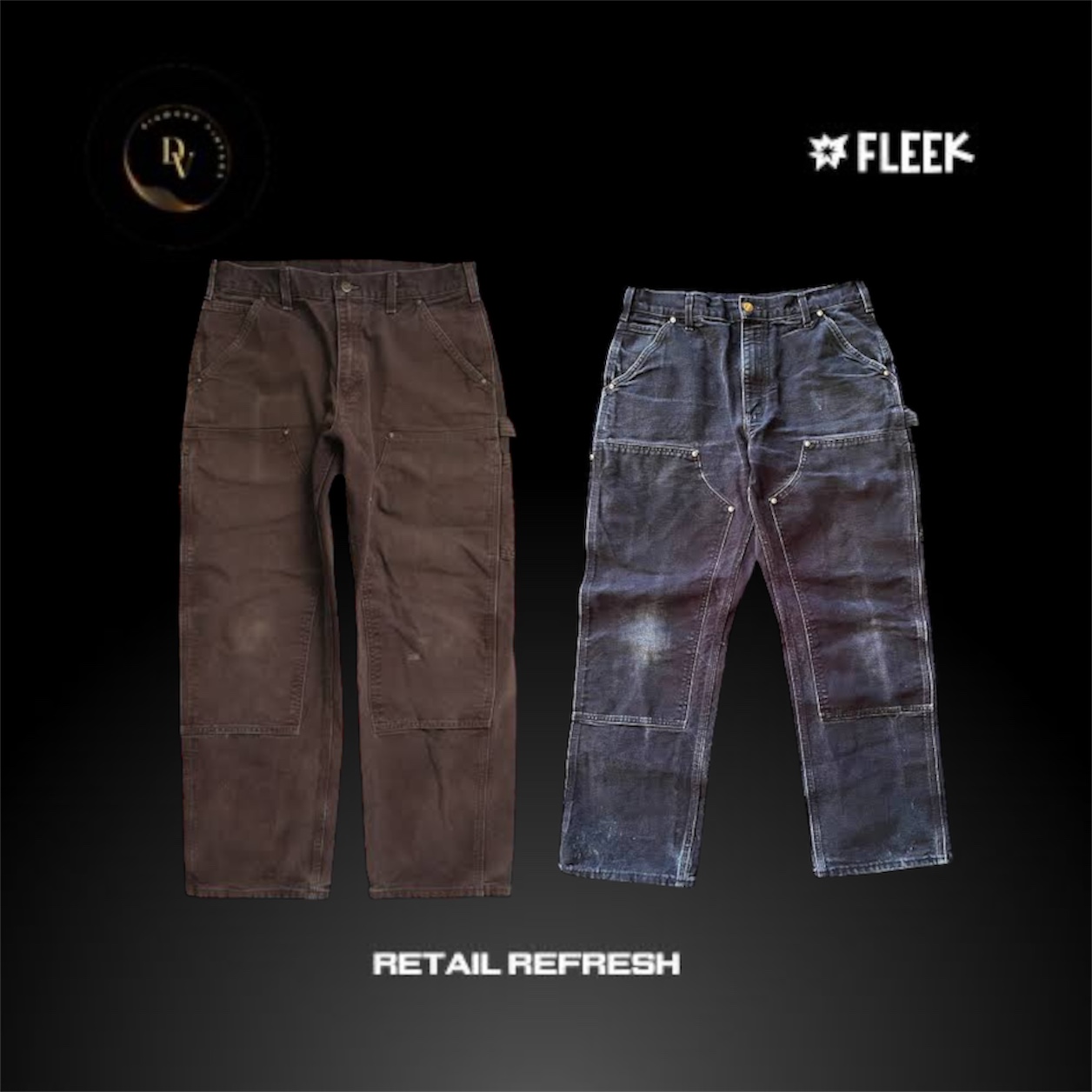 Carhartt Calça Jeans de Duplo Joelho 9 Peças