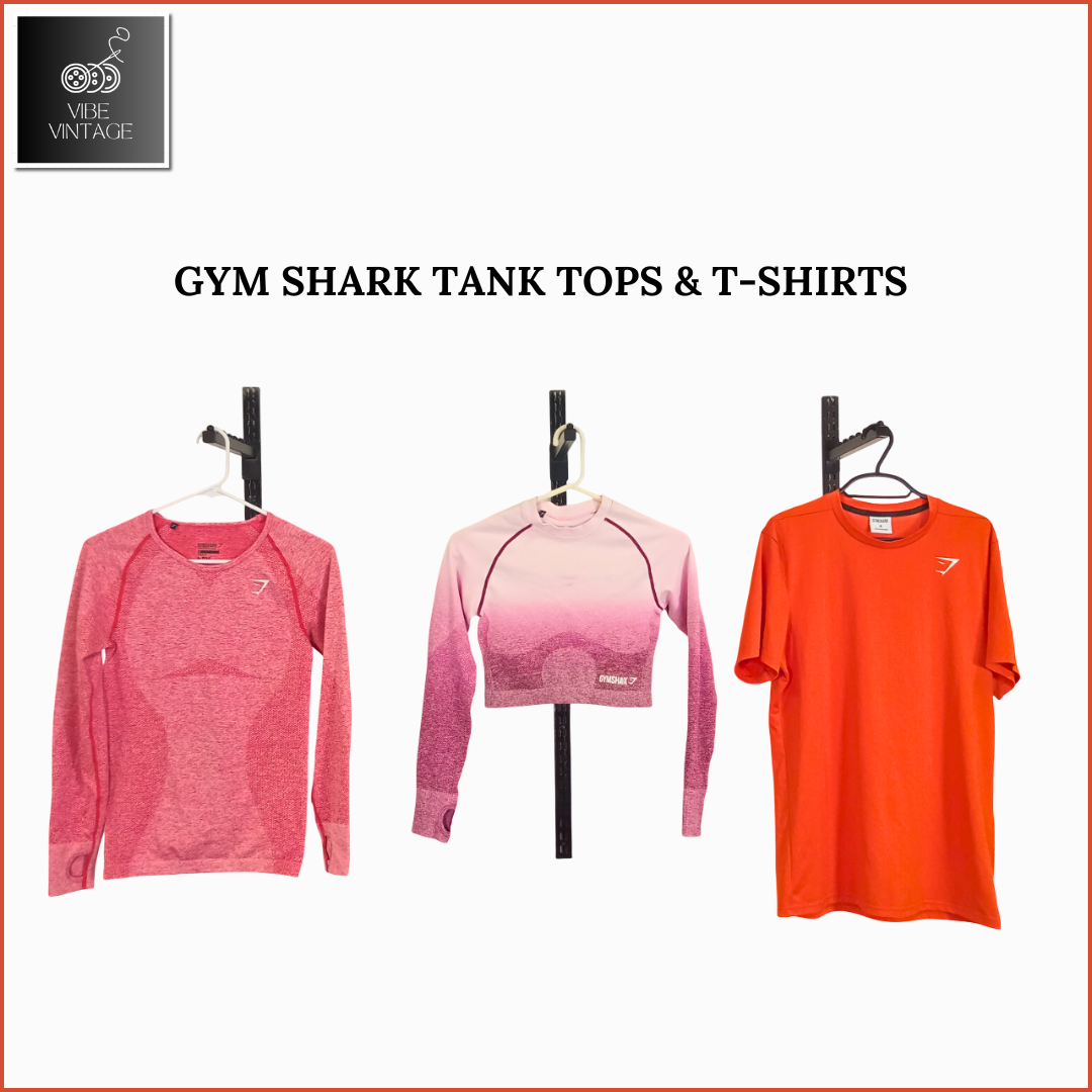 GYM SHARK TANKTOPS & T-SHIRTS - 35 PCS