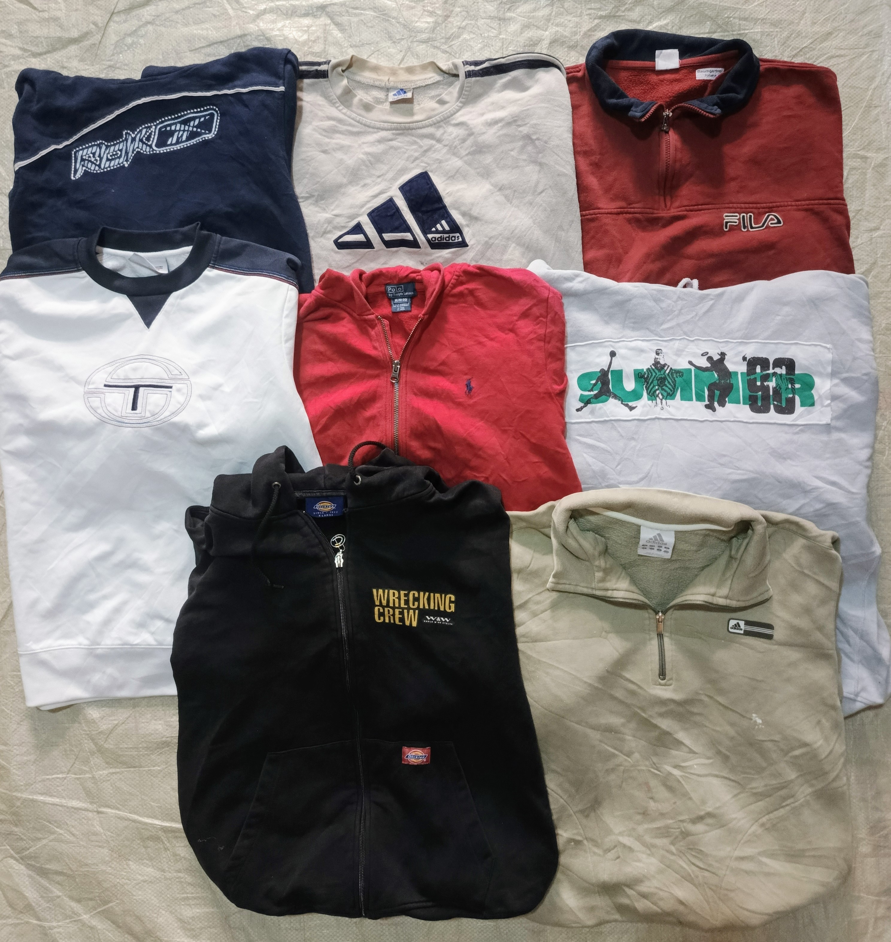 adidas and mix brands sweatshirts