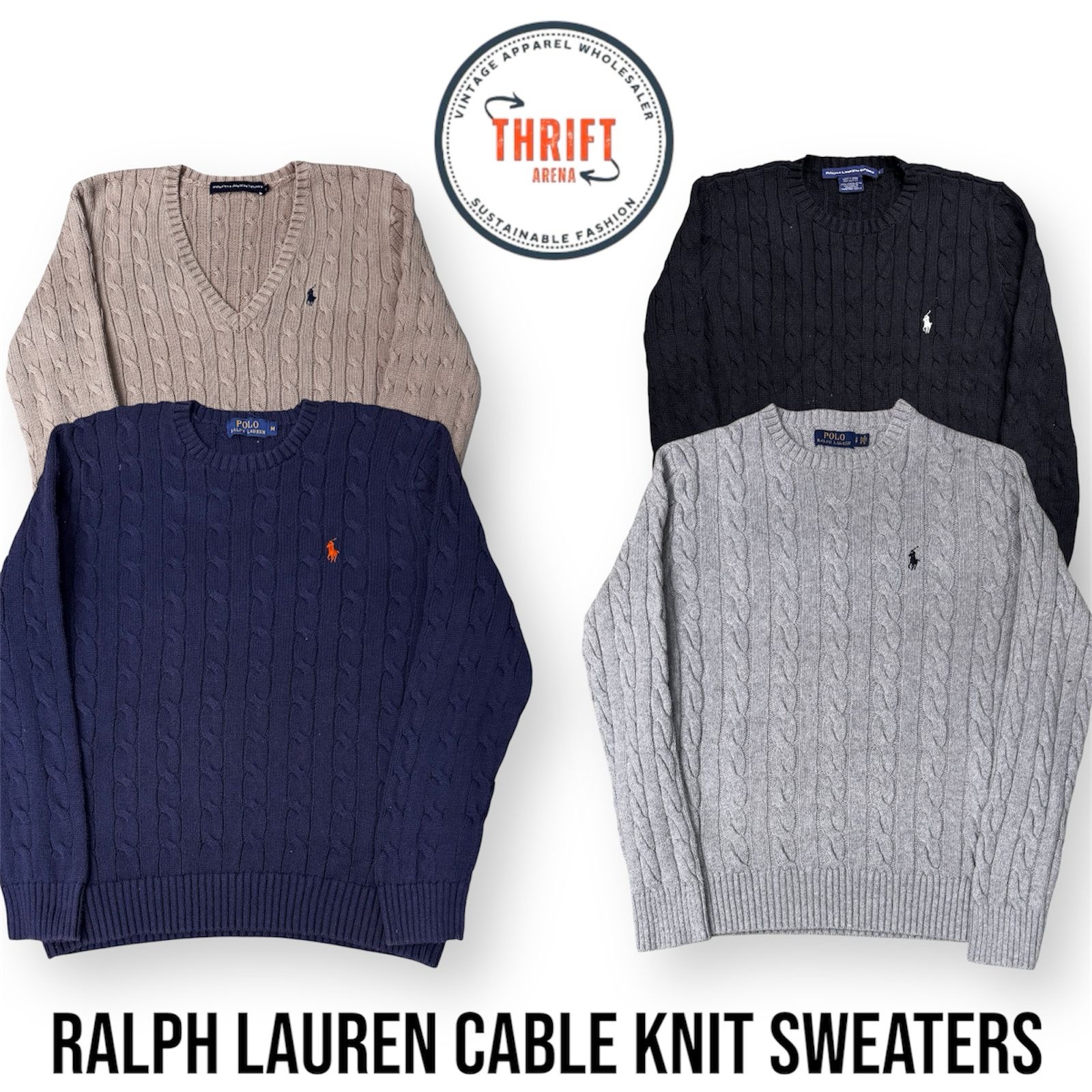 Ralph Lauren Cable Knit Sweaters 50PCs #TA834