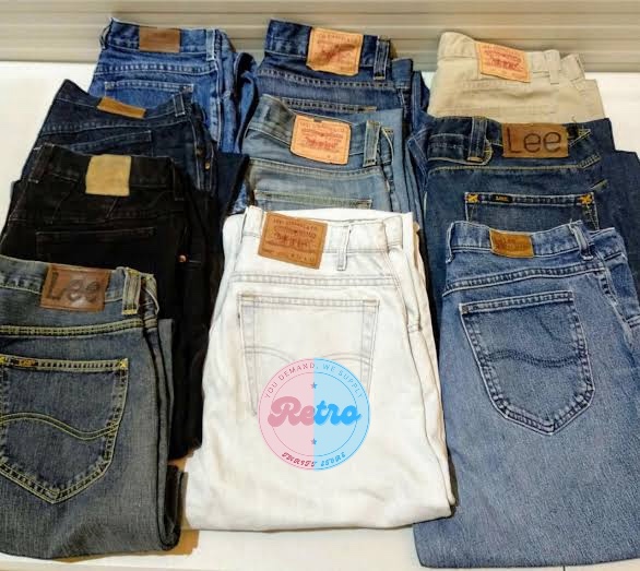 Jeans/Pantalons Levi's Wrangler Lee avec Levi's 501 inclus : 20 pièces