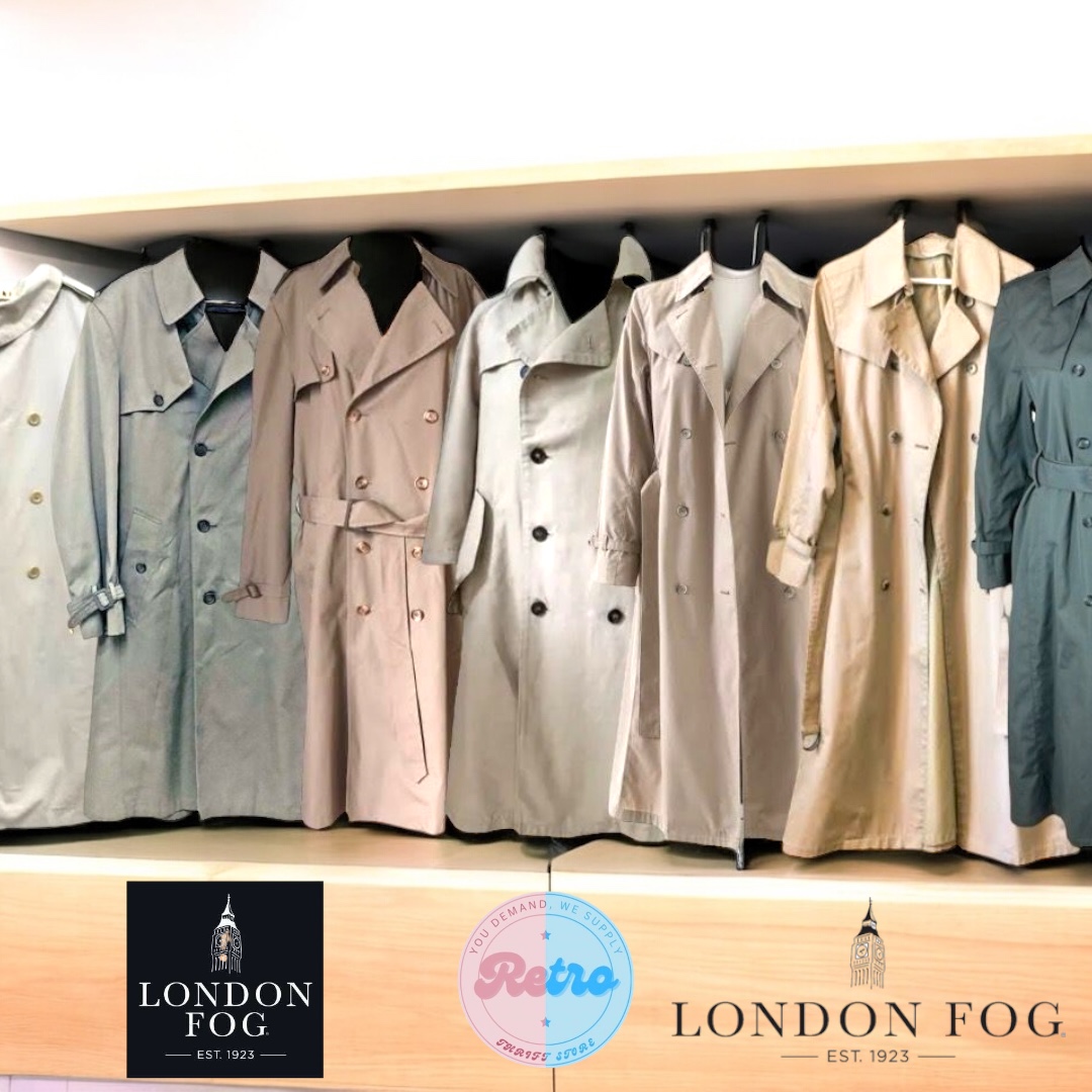 Manteaux Trench London Fog Y2K : 8 pièces