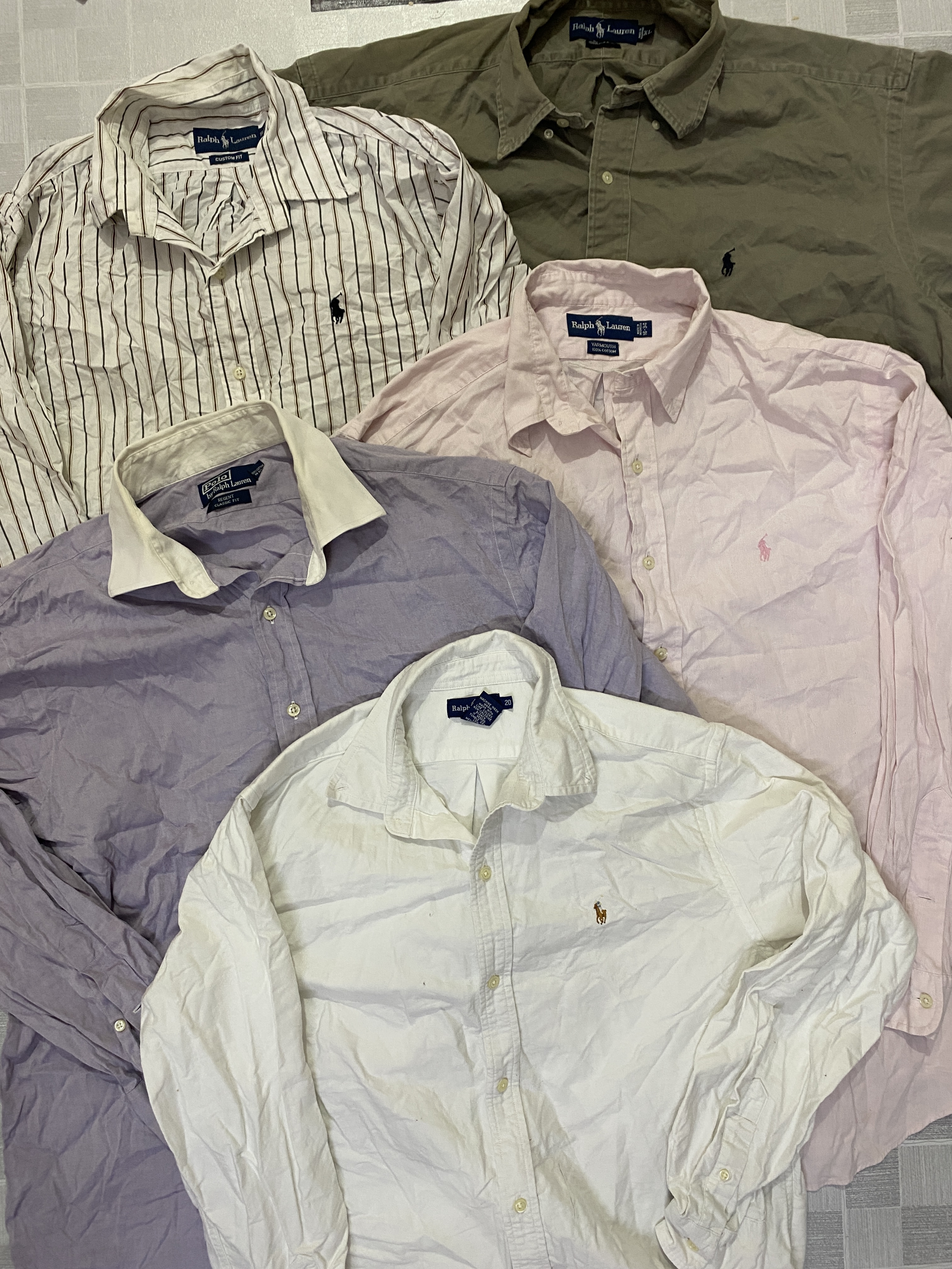 SD0076 - Men Ralph Lauren Polo Button Down Shirts - 45 Pieces