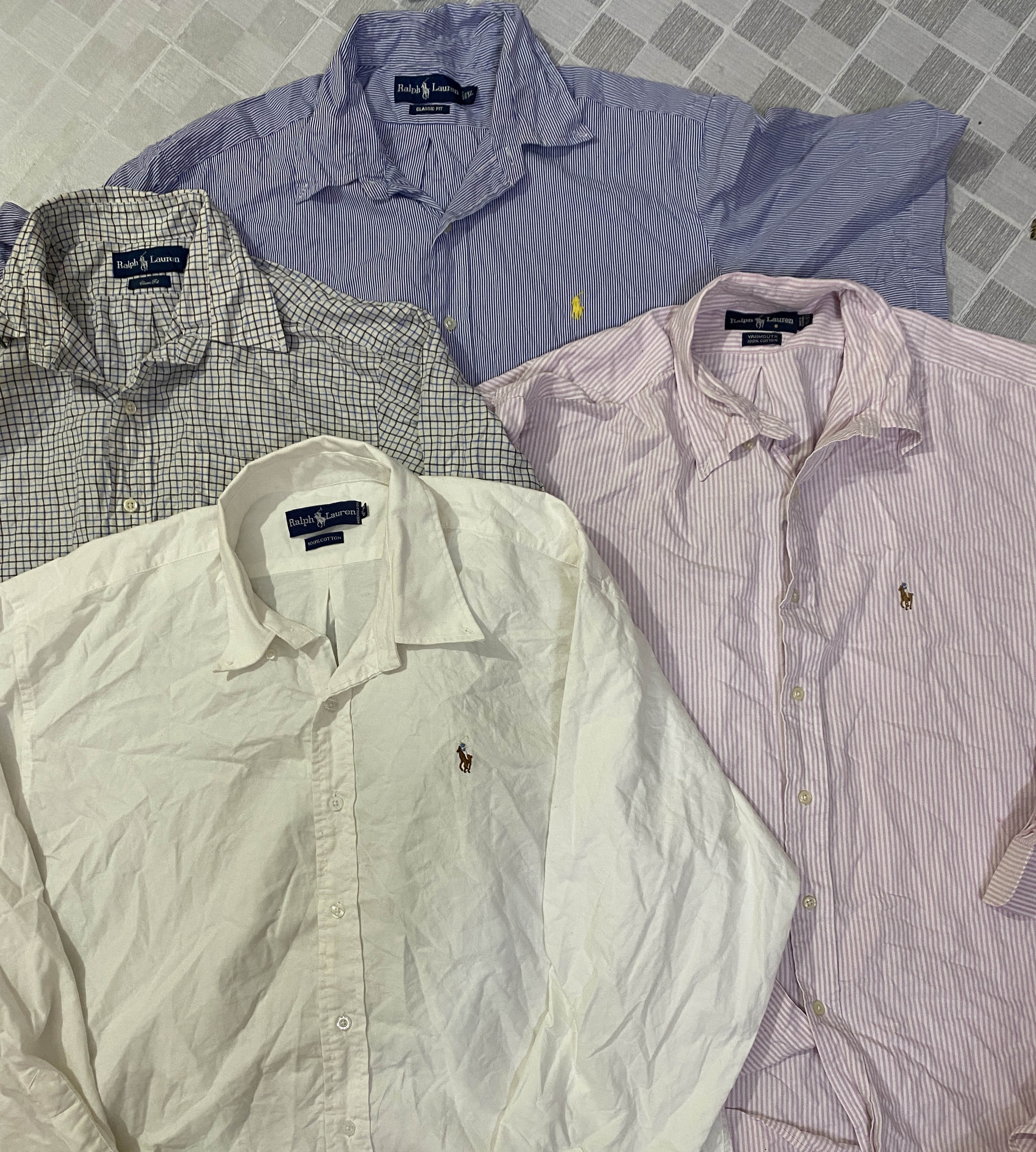 SD0078 - Men Ralph Lauren Polo Button Down Shirts - 46 Pieces