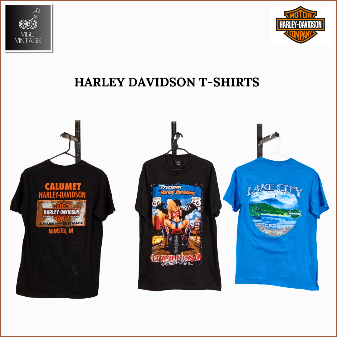 HARLEY DAVIDSON T-SHIRTS - 09 PCS