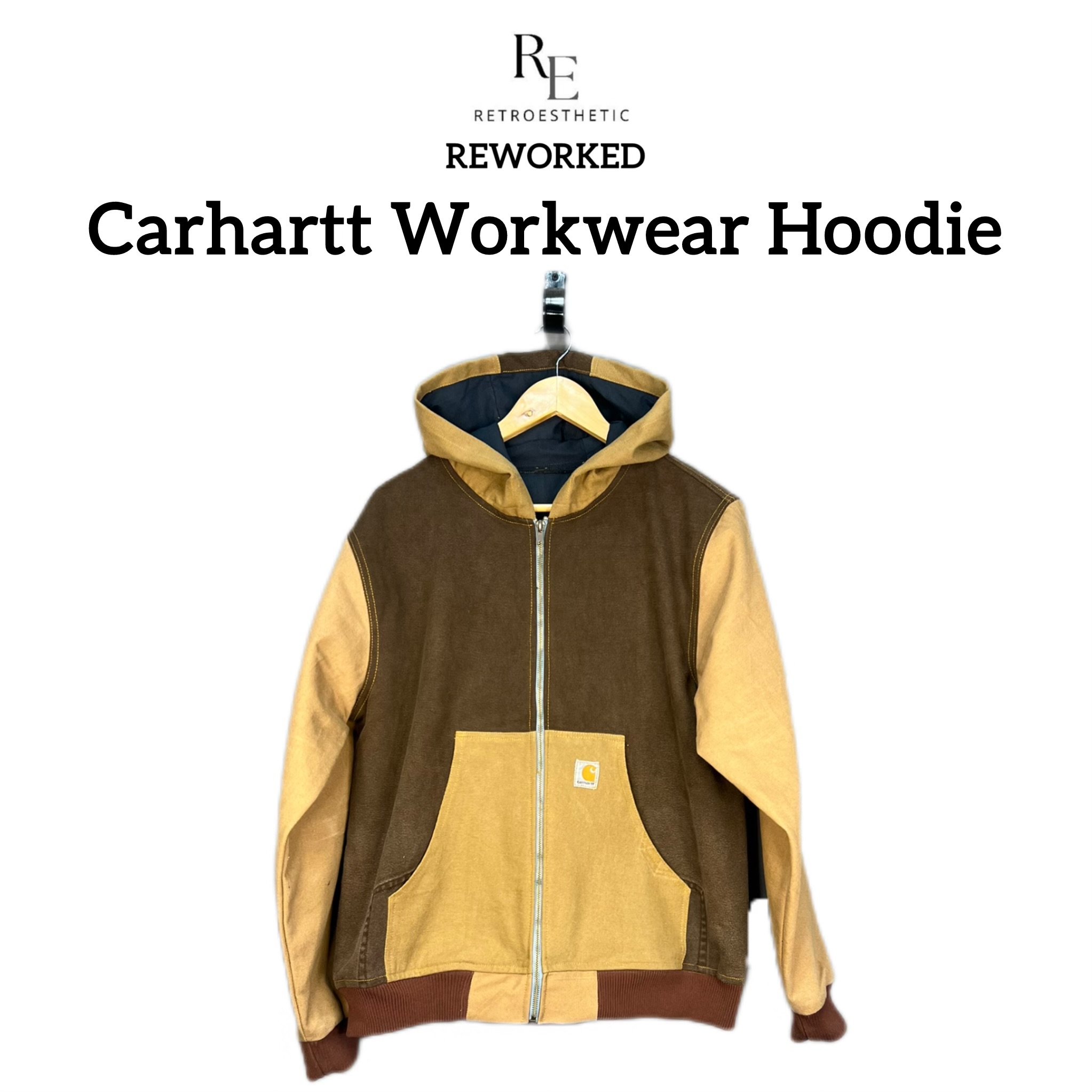 Hoodie de travail Carhartt retravaillé