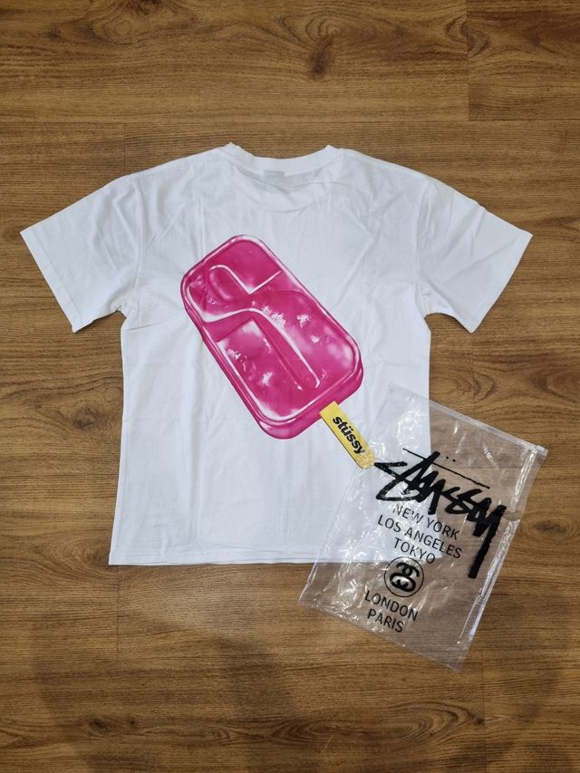 Stussy Rework Style Popsicle white Tees 20 pcs