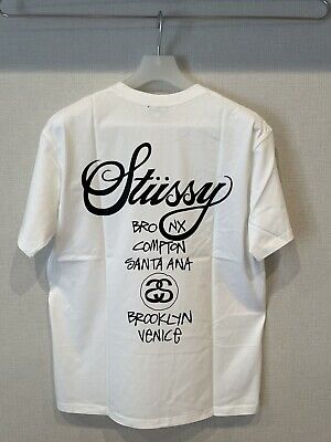 Stussy Rework Style World Tour White T-shirts 20 pcs