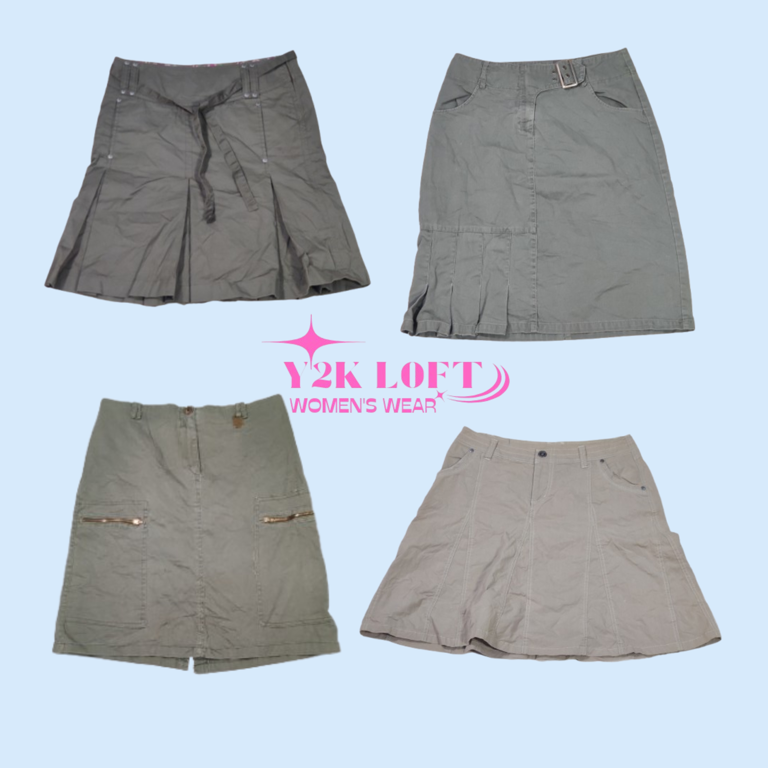 Jupes midi cargo best-sellers Y2K