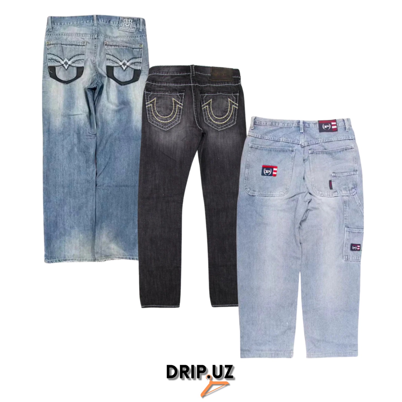 Y2K Style Flared/Bootcut Women's -Embroidered /Embellished Jeans K1103/R10