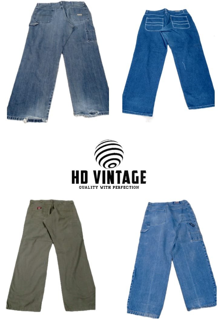 HD716 Pantaloni Jeans Baggy da Uomo - 15 pezzi