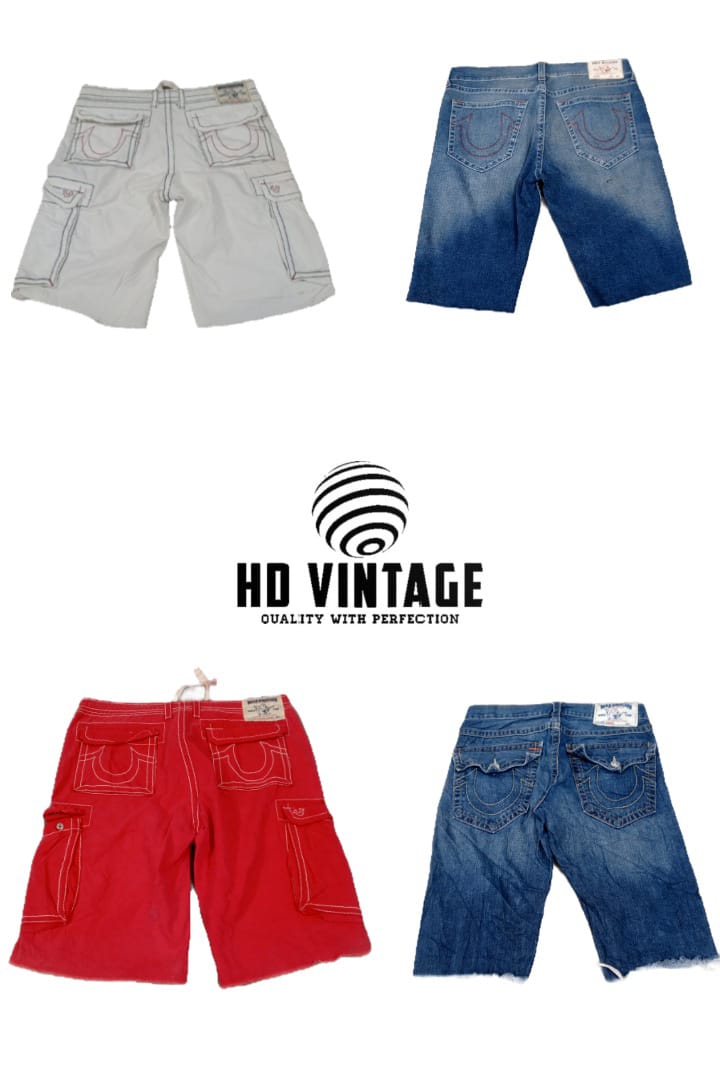 HD714 Men True Religion Baggy Shorts - 9 pcs