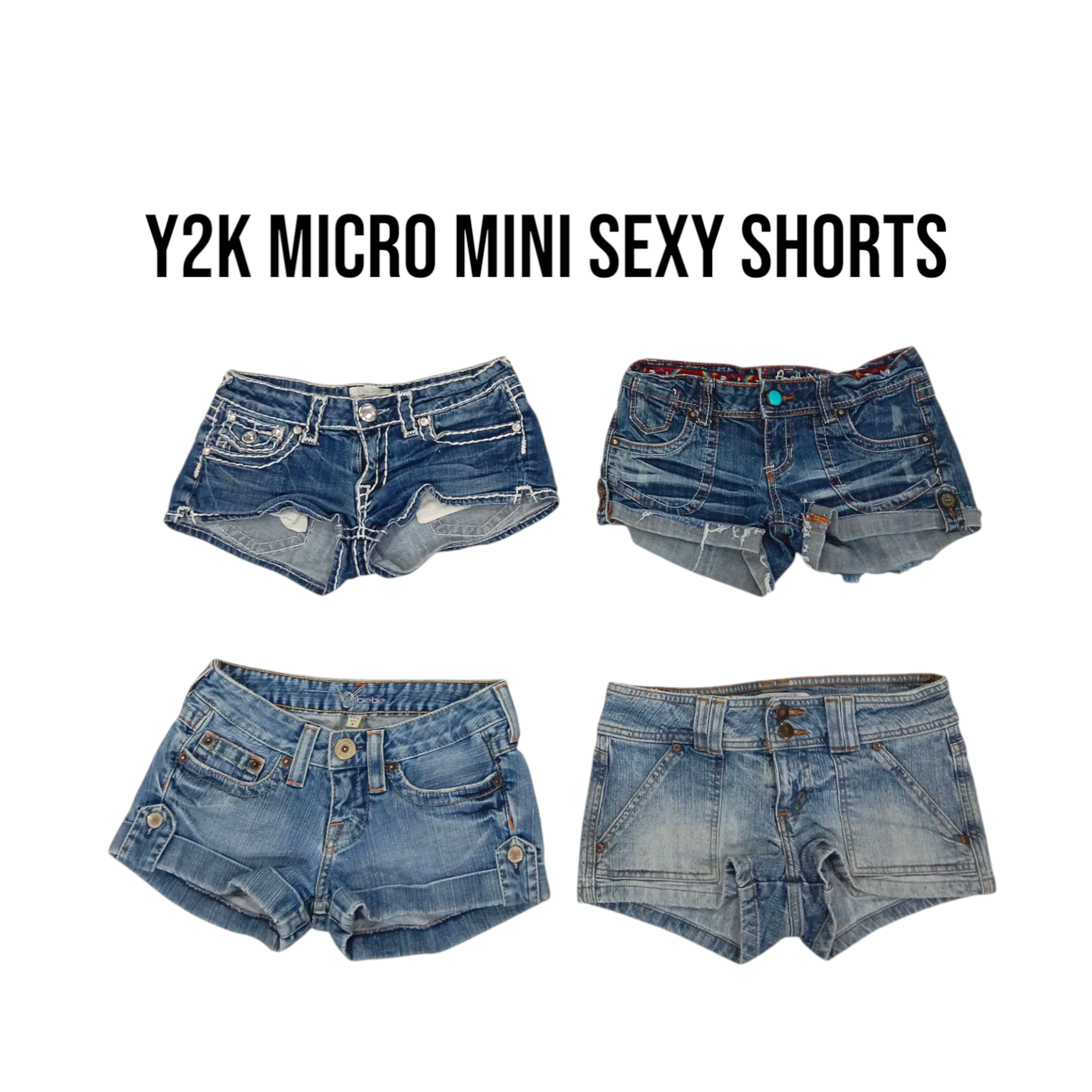 Shorts sexy micro mini Y2k