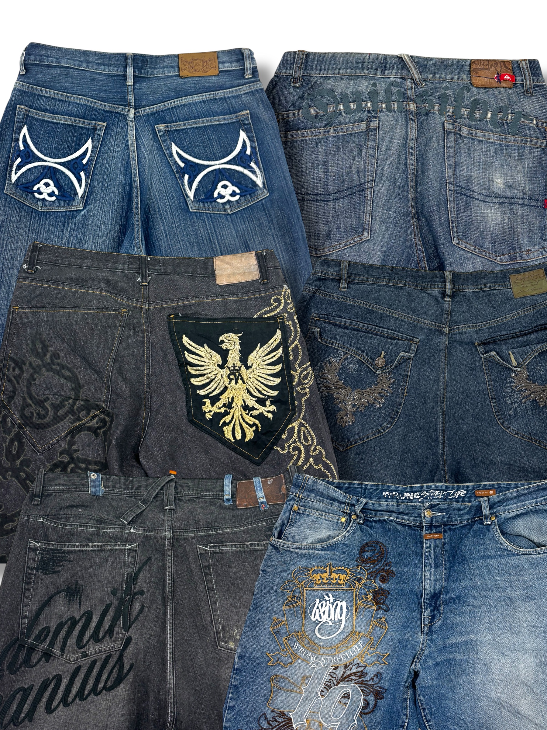 Y2k Hip Hop Baggy Jeans 20 Pcs (A-30)