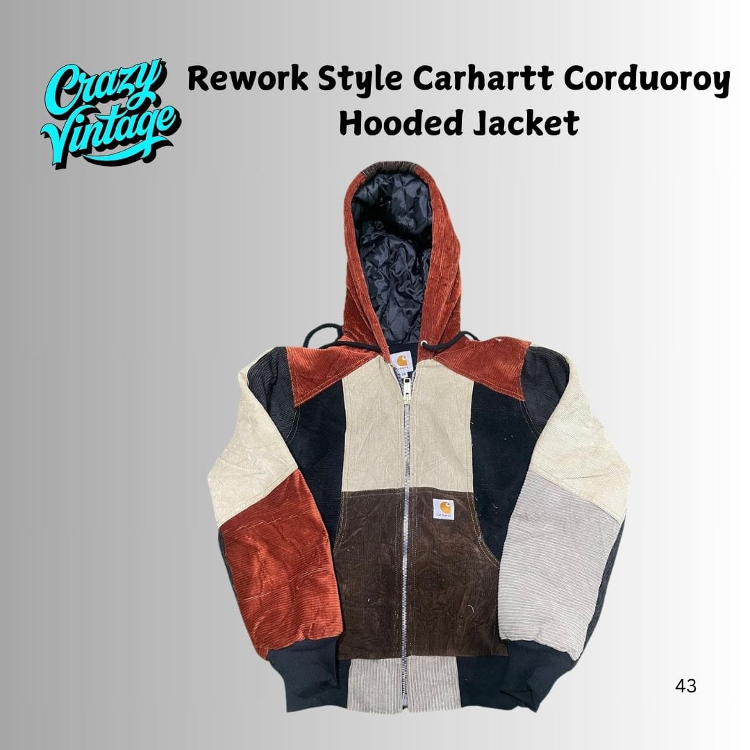 Rework Style Carhartt Corduroy Jacket - 50 Pcs