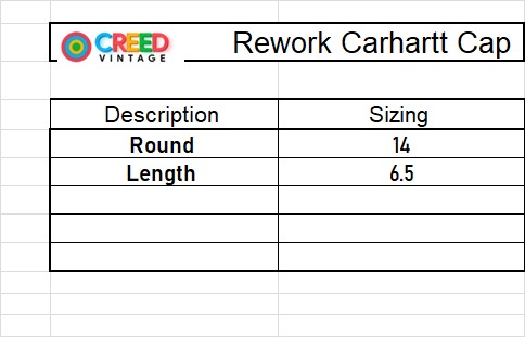 CR3798 Rework Carhartt Chapeau - 14 Pièces