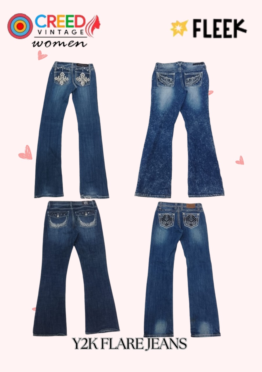 CR3800 Y2K Flare Jeans - 20 Pcs